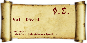 Veil Dávid névjegykártya